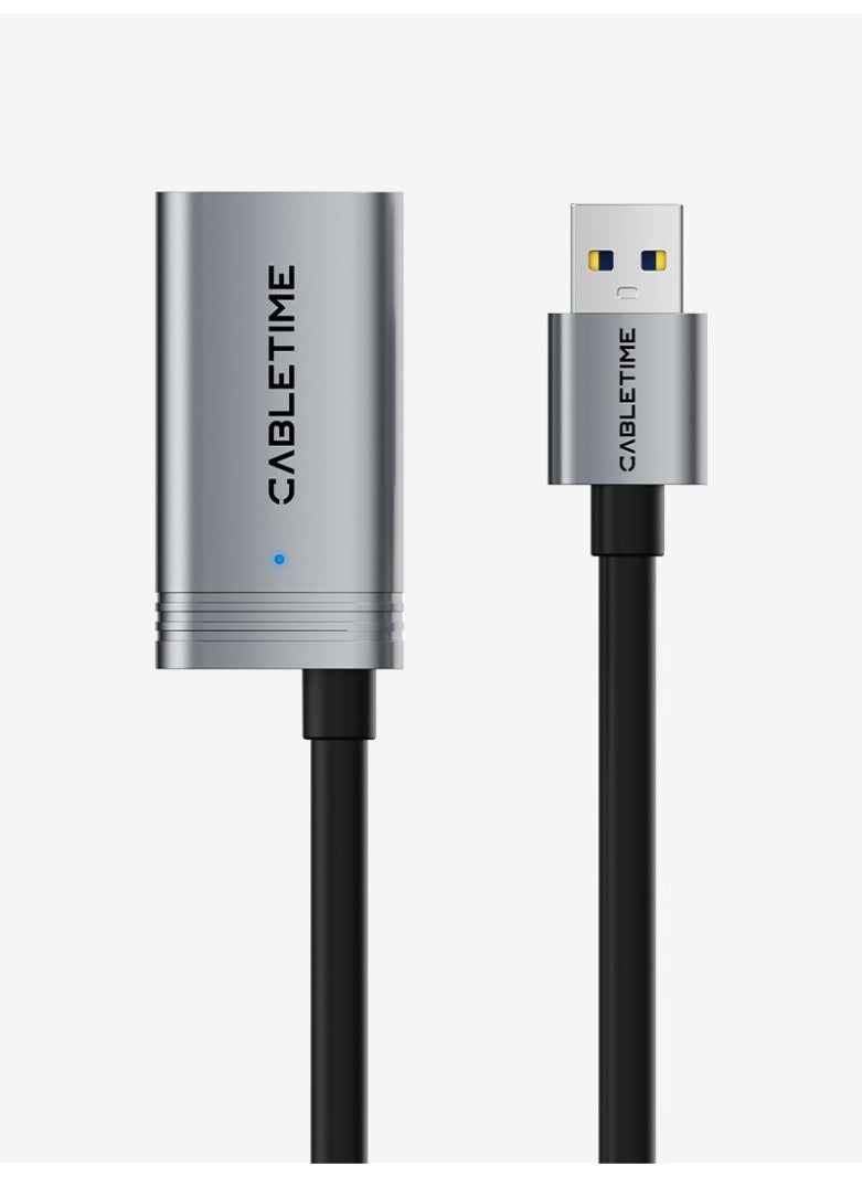 كابل تايم كابل تمديد USB 3.0 نشط، ذكر إلى أنثى، مع مضخم صوت - Image 1